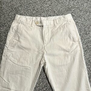 Brooks Brothers White Linen Pants 32x30 Milano Fit